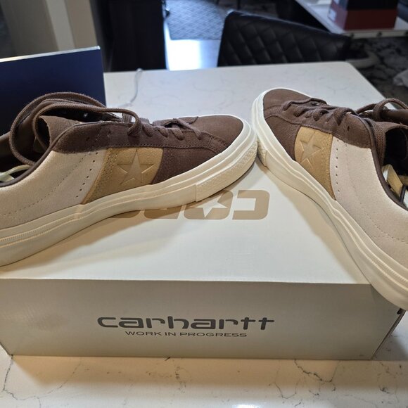 New Converse Carhartt WIP x One Star Academy Pro Low Starfish Dark Earth MENS 10 - Picture 7 of 12